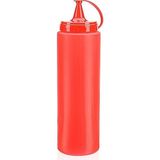 Melek Store Ketçap Şişesi - 1000 ml Dev Boy Kırmızı 3 Adet