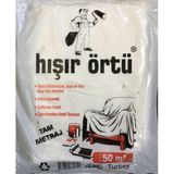 Melek Yapı Hışır Örtü Boya Badana Örtüsü 50 M² Şeffaf 5 Adet - 4 x 12.5 m