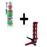 Melek Yapı Malzemeleri Hightack Hibrit Yapıştırıcı Korniş-çıta-ayna-metal Yapıştırıcı 290 Ml+ Silikon Tabancasi Beyaz