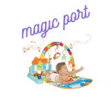 melektoys Magıc Port Sevimli Piyanolu Sesli Işıklı Aynalı Oyun Halısı Yer Minderi 3 In 1 Yenilenen Tasarım