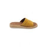 Melen Shoes Estiva Sarı Bohem Tarzı Etnik Kadın Hasır Taban Yazlık Günlük Terlik