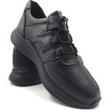 Melen Shoes Klare Siyah Hakiki Deri Rahat Sneaker Spor Ayakkabı