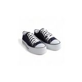 Melen Shoes Lacivert Yüksek Taban Sneaker Kadın Spor Ayakkabı Skywalk