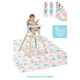 Meleni Baby 3'lü Paket 30 Adet Kullan At Aktivite Örtüsü - Mama Sandalyesi Altı Bebek Ek Gıda Örtüsü Alt Açma