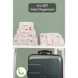 Meleni Baby 6'lı Bebek Hastane Çıkış Organizeri Bebek Valiz Düzenleyici Baby Seyahat Seti