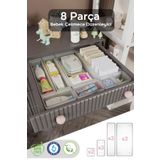 Meleni Baby 8 Parça Bebek Çekmece Düzenleyici,bebek Organizer,bebek Bakım Organizer Şeffaf