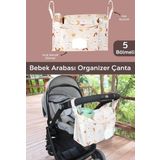 Meleni Baby Bebek Arabası Organizer Çanta - Anne Bebek Bakım Çantası - Puset Düzenleyici - Stroller Bag