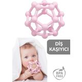 Meleni Baby Bebek Diş Kaşıyıcı – Duyusal Diş Kaşıyıcı El Topu Pembe