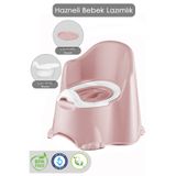 Meleni Baby Comfort Taşınabilir Lazımlık – Çocuk Tuvalet Eğitimi Alıştırma Lazımlığı Pembe