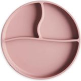Meleni Baby Vakum Tabanlı Silikon Tabak - Bebek Silikon Mama Tabağı Pembe - Siyah - Plastik