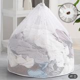 Meleni Home 1 Adet Perde ve Çamaşır Yıkama Filesi - Büyük Boy İpli Yıkama Filesi 60x80 cm Beyaz