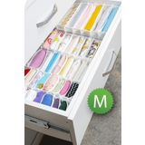 Meleni Home 11 Bölmeli Çizgili Akordiyon Çok Amaçlı Çekmece Dolap İçi Organizer Düzenleyici 15x43x14 cm M