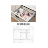Meleni Home 12'li Set Modüler Çekmece Içi Düzenleyici, Banyo Makyaj - Takı Düzenleyici - Ofis Masaüstü Organizer