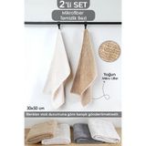 Meleni Home 2'li Mikrofiber Temizlik Bezi - Araba Cam Mutfak Banyo Tezgah Temizlik Bezi 30X50 cm Karışık Renkli