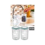 Meleni Home 2'li Set Süzgeçli Zeytinlik - Zeytin Turşu Saklama Kabı 1,5 Lt