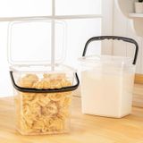 Meleni Home, 2'li Un ve Bakliyat Kabı 6 Litre Şeffaf Saklama Kabı