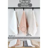 Meleni Home 3'lü Mikrofiber Temizlik Bezi - Mutfak Banyo Cam Tezgah Araba Temizlik Bezi 30X30 cm Karışık Renkli
