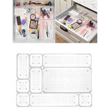 Meleni Home 9 Parça Banyo Kozmetik Takı Düzenleyici Makyaj Organizer - Punto Çekmece İçi Düzenleyici, Meleni Home, Şeffaf