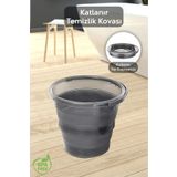 Meleni Home Katlanabilir Akordiyon Su Kovası - Platin Serisi Katlanır Kova - 6 Lt