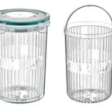 Meleni Home LC 470 Süzgeçli Saklama Kabı Sızdırmaz Zeytinlik Turşuluk, 1.5 Litre
