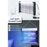 Meleni Home Led Işıklı Sinek Öldürücü - Taşınabilir Elektrikli Sivrisinek Böcek Öldürücü Haşere Engelleyici