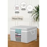 Meleni Home Maxi Pencereli Baza Altı Hurç - Çekyat Baza Tipi Yastık Kıyafet Saklama Hurcu 45 x 40 x 30 cm - 45 x 40 cm