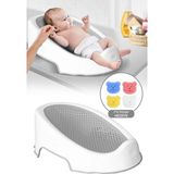Meleni Home Soft Bebek Küveti – Silikon Fileli Bebek Yıkama Banyo Küveti, Bebek Banyo Oturağı 4 Sünger Hediyeli