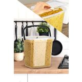 Meleni Home Un Ve Bakliyat Kabı 6 Litre Çok Amaçlı Şeffaf Saklama Kabı