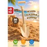 Meleni Toys Kum Kazma Küreği - Çocuk Bahçe Plaj Kum Aktivite Oyuncağı Krem