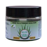 Melexder Aloe Vera Yüz Maskesi(Zerdeçal&yeşil Çay)-Green Tea &turmeric Facial Mask