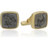 Melie Jewelry Pegasus & Tiger 925 Ayar Gümüş Erkek Kol Düğmesi - Standart