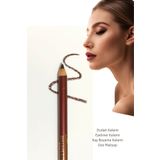 Melien 1 Ad Kahverengi Suya Dayanıklı Dudak Kalemi Eyeliner Kalemi Göz Altı Kaş Boyama Makyaj Kalemi Seti Aksesuar