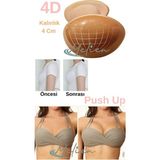 Melien 2 Beden Büyüten Görünmez Silikon Yapışkanlı Abiye Gelinlik Elbise Mayo Bikini Büstiyer Göğüs Kaldırıcı Dolgunlaştırıcı Push Up Sütyen Pedi