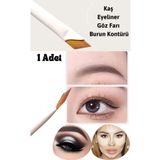 Melien Çekici Kaş Fırçası Dumanlı Göz Farı Kalemi Fırçası Eyeliner Çekme Burun Kontur Makyaj Fırçası