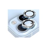 MELIFLIO iPhone 14 / 14 Plus ve 15 / 15 Plus Uyumlu Kamera Lens Koruyucu Tamperli Cam-Mavi