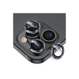 MELIFLIO iPhone 15 Pro-15 Pro Max Uyumlu Kamera Lens Koruyucu Tamperli Cam-Siyah