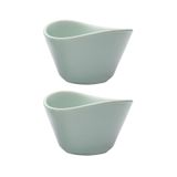 melik's 2li Servis Sunum Kasesi, Seramik, 11 cm, Yeşil