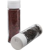 Melik's Pine 2li Tuzluk Biberlik Seti Cam Baharatlık - Beyaz - 112 ml