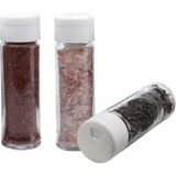 Melik's Pine 3lü Baharat Takımı Tuzluk Biberlik Baharatlık Seti - Beyaz - 112 ml