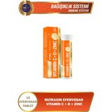 Melines Nutraxin Vitamin C+D+Çinko 15 Efervesan Tablet - Portakal