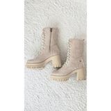 Melinta Shoes Melinta Kadın Kovboy Çizme Suni Deri Kalın Topuklu Su Geçirmez Kışlık Ayakkabı M0053 - Siyah Cilt