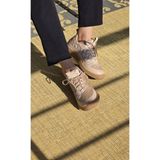 Melinta Shoes Melinta Kapitone Desen Kauçuk Taban Casual Ayakkabı - Bej