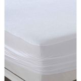 Melis Home Polyester Sıvı Geçirmez Alez, Fitted - 180 x 200 cm - Beyaz