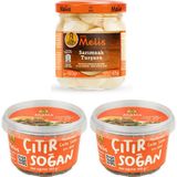 Melis Sarımsak Turşusu 105 gr + Çıtır Soğan 100 gr 2 Adet