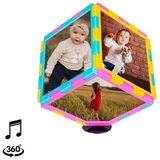 Melisa Hediyelik Müzikli Dönen Küp Fotoğraf Çerçevesi 10 x 10 cm