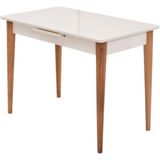 Melisa Mdf Lak Panel Açılır Mutfak Masası 60X100 - Ekru
