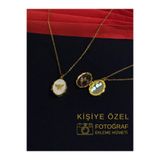 Melisa Takı & Aksesuar 316L Çelik Gold Renk Açılır Resimli Kolye (Fotoğraf Eklenebilir) - .