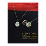 Melisa Takı & Aksesuar 316L Çelik Gümüş Renk Açılır Resimli Kolye (Fotoğraf eklenebilir)