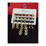 Melisa Takı & Aksesuar 316L Çelik Jewelry Gold Renk Çoklu Set Küpe