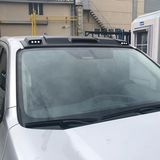 Meliset ( Mat Siyah ) Nissan Navara Portbagajsız Kartal Göz Ön Cam Güneşlik ( Ledli ) Moonvisor 2016 Sonrasına Uyumlu